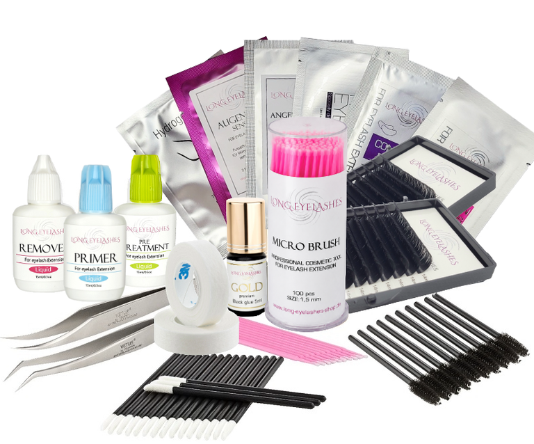 Volumen Starterset groß für Wimpernverlängerung.