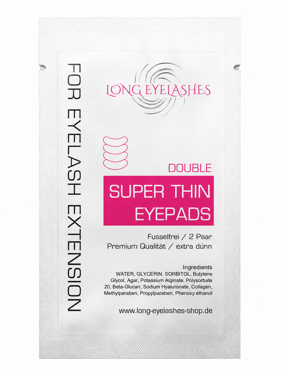 In jeder Packung sind 4 St. Augenpads.
Die Augenpads sind fusselfrei und gut haftend.
Die Double Patch sind sehr dünn und gut haftend.